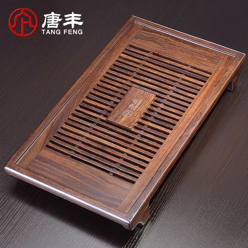 家柏饰(CORATED)黑檀具 功夫茶盘檀木实木小号茶台茶海茶道家用茶托配件高清大图
