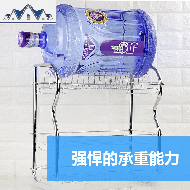 三层放碗架家用沥水架置物架厨房抽屉式晾碗碟碗盘碗筷收纳盒用品 三维工匠高清大图