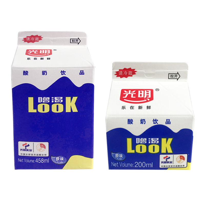 光明酸奶look噜渴原味学生奶风味饮品发酵乳参数