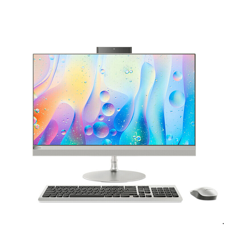 联想(Lenovo) AIO520-27 I5-8400T/8G/2T+128G/4G独显/无线键鼠/27英寸QHD/银色/商务办公学习个人家用企业采购致美一体机台式电脑高清大图