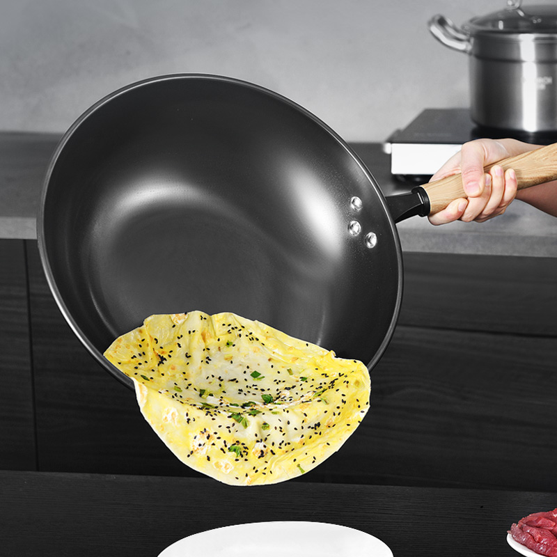 康巴赫 匠心无涂层铁锅 KGZ-C32T32cm高清大图