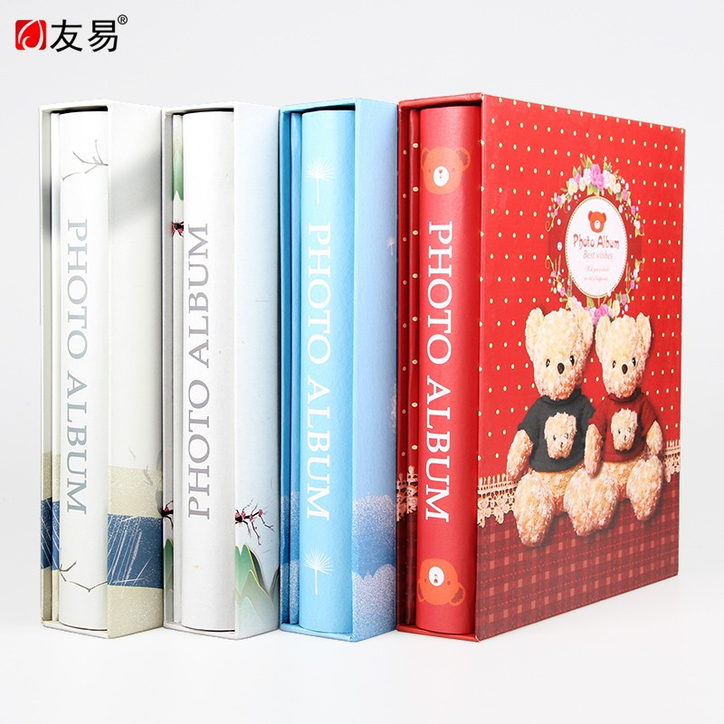 相册本5寸过塑封影集大容量400张插页式竖版家庭宝宝儿童纪念册3R 三维工匠 400-015-朝花夕拾