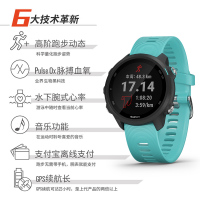 Garmin佳明Forerunner245M高阶跑步心率运动智能功能手表防水50m(暗影黑音乐版)