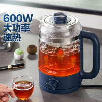 苏泊尔(SUPOR)养生壶煮茶器煮茶壶家用高硼硅玻璃电水壶热水壶烧水壶电热水壶迷你花茶壶 SW-10C06
