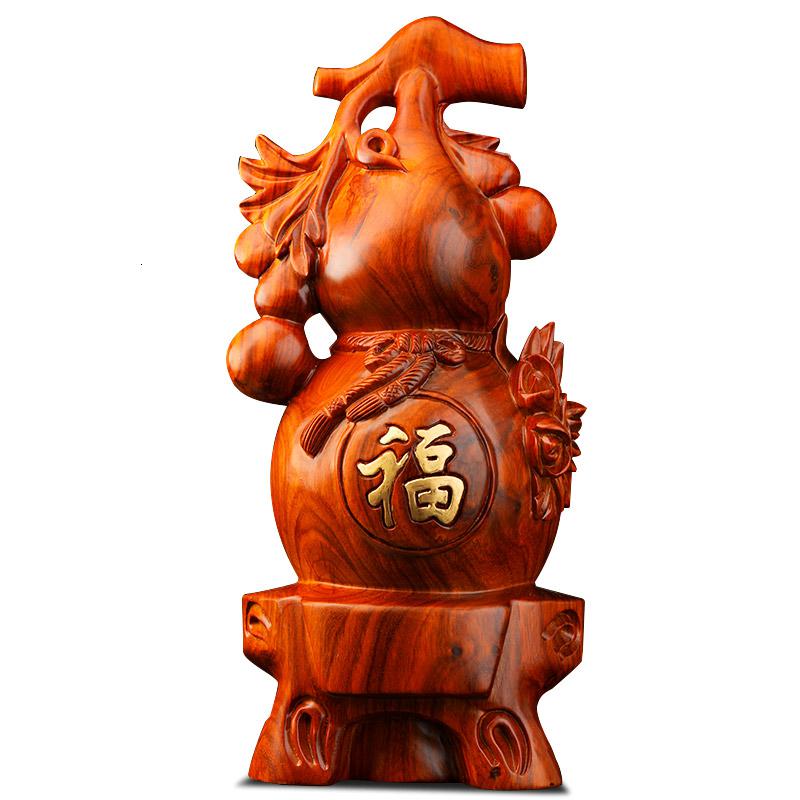 美帮汇实木葫芦摆件花梨木福禄 家居客厅装饰品乔迁新居高清大图