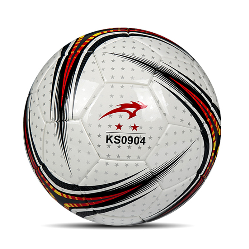 狂神KS0904贴皮PU足球比赛训练耐磨标准5号足球送打气筒气针球袋