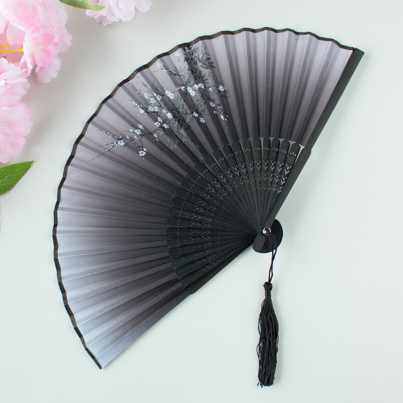 扇子折扇中国风舞蹈扇女夏季折叠扇古装儿童小复古布古典古风折扇19暗香疏影视频介绍 扇子折扇中国风舞蹈扇女夏季折叠扇古装儿童小复古布古典古风折扇