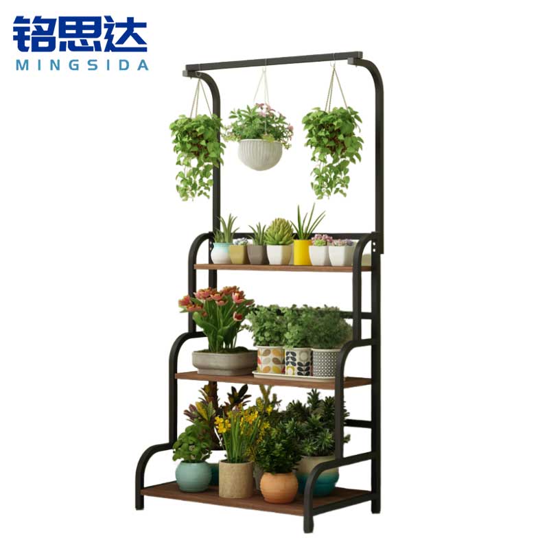 铭思达铁艺花架80*40*165cm个