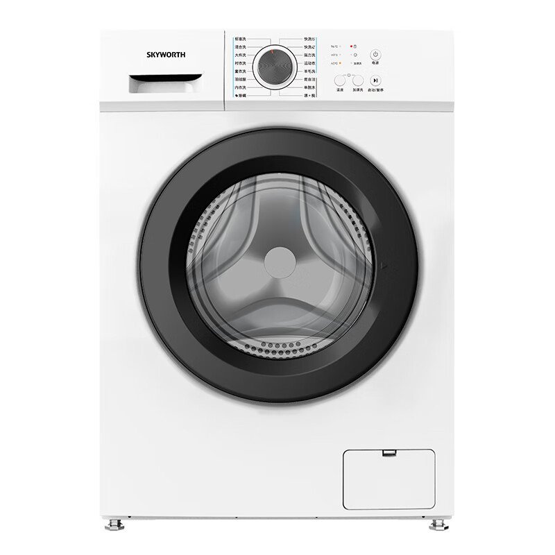 创维（Skyworth）纤薄嵌入高效变频电机冰晶内桶设计96°C高温洗GF6518UB_白