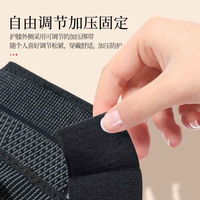 艾草护膝保暖老寒腿绑带自发热护膝套女关节男膝盖保护套老年人915高清大图