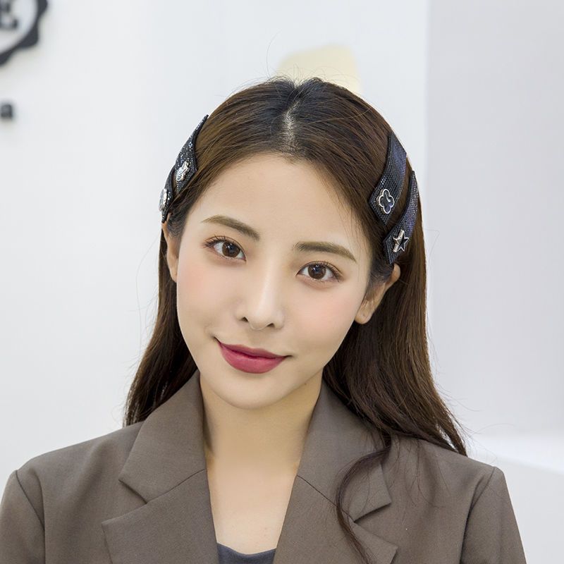 韩版水钻发夹成人低调黑色bb夹女士刘海边夹盘发后脑勺碎发卡顶夹基础