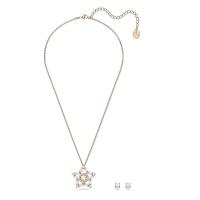 施华洛世奇(SWAROVSKI)施华洛世奇星形吊坠项链耳钉套装玫瑰金水