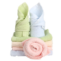 踏绮 纯棉小毛巾/方巾25*25cm/条（绿、蓝、米、粉四色可选）