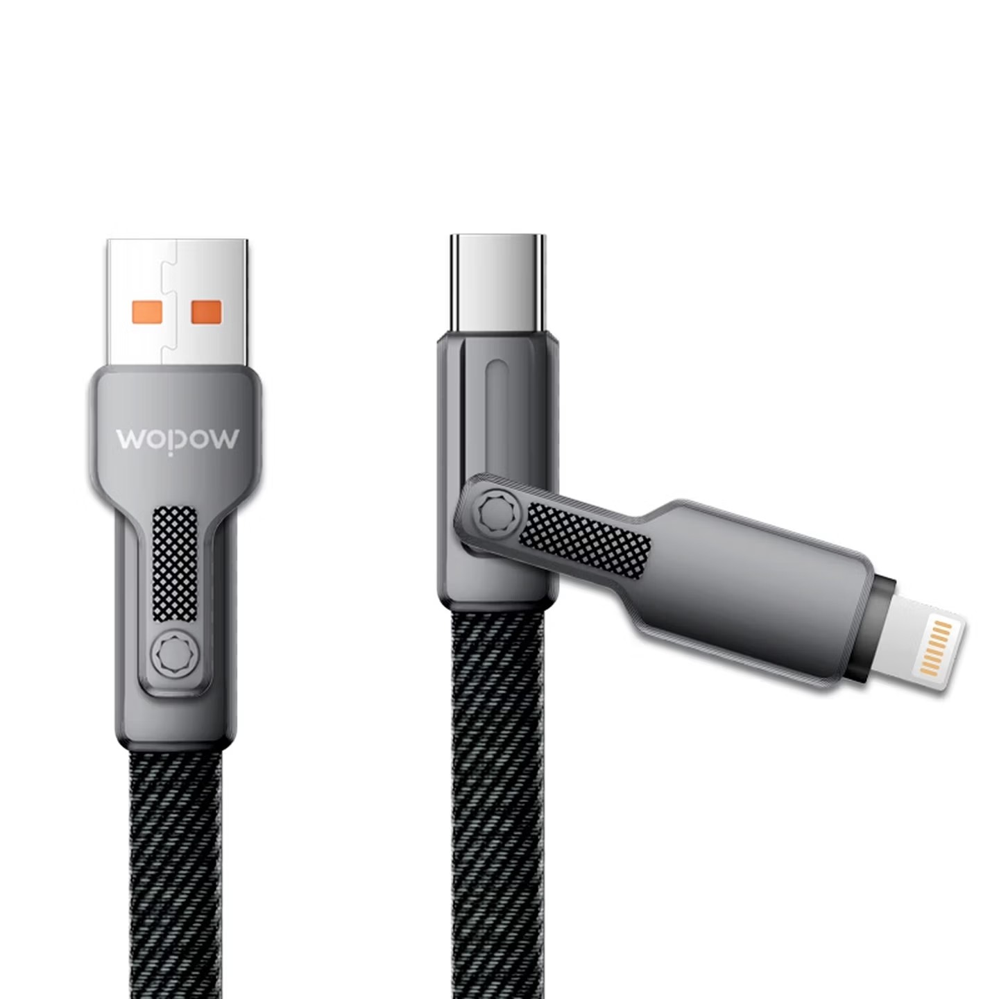 沃品(WOPOW)数据线二拖二 通用型PD65W 快充充电线小巧便携适用于苹果华为小米三星安卓 LC028高清大图