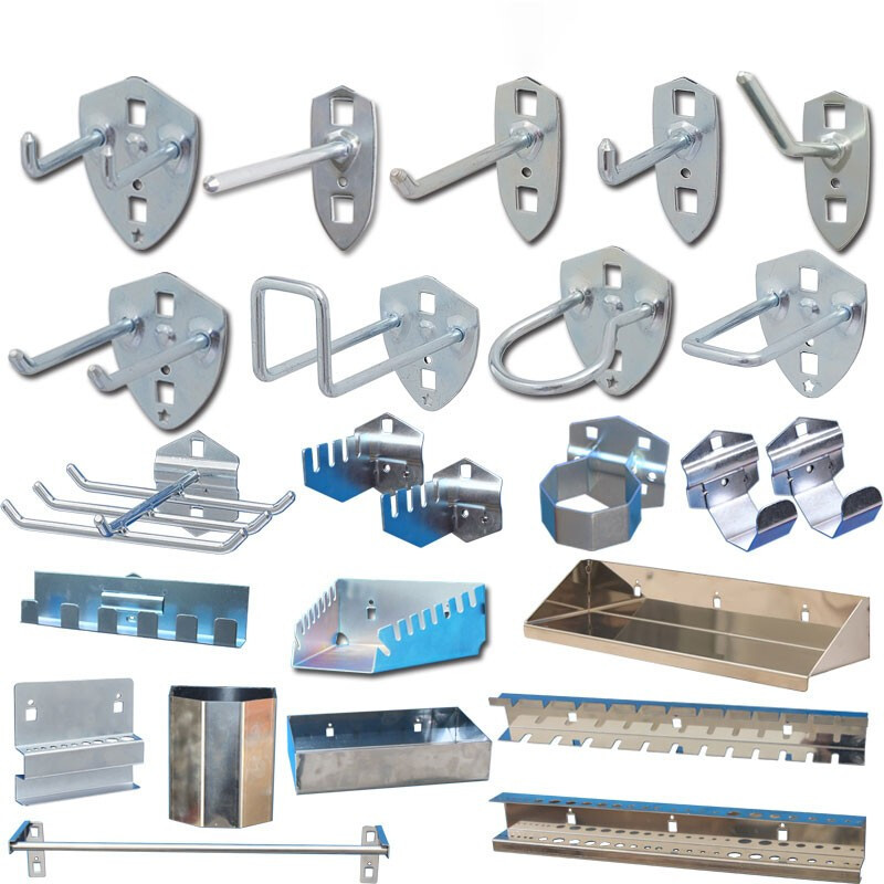 尔迈 五金工具挂板墙面收纳洞板展示架方孔挂板挂钩工具挂架