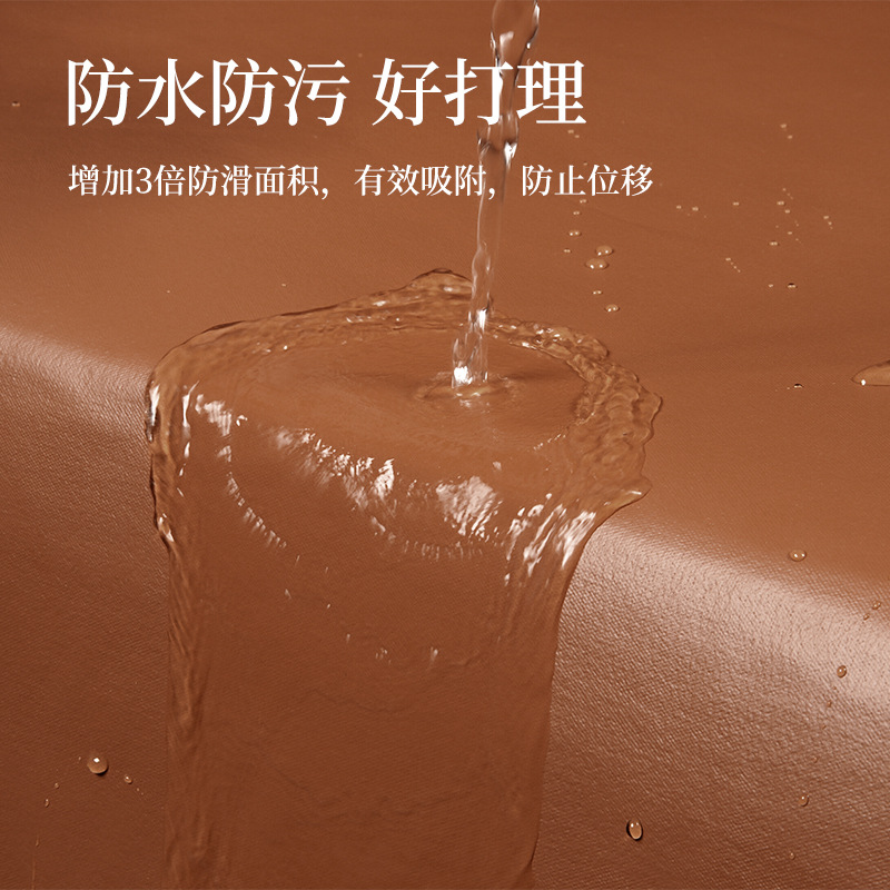 幸福派 四季沙发垫套装防滑沙发坐垫子123组合秋冬季四季皮质沙发垫布艺千鸟格沙发套罩巾沙发贵妃支持定制飘窗垫高清大图