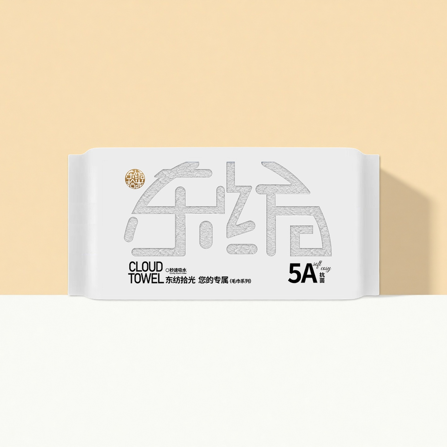 东纺拾光DF1008-01 5A抗菌阿瓦提长绒棉毛巾34*74cm 140g 铂银灰(单位:条)高清大图