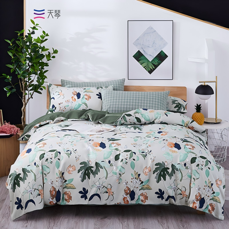 天琴绿野仙踪银离子四件套TQ-T130床单230*250cm被罩200*230cm枕套48*74cm*2(单位: 套)