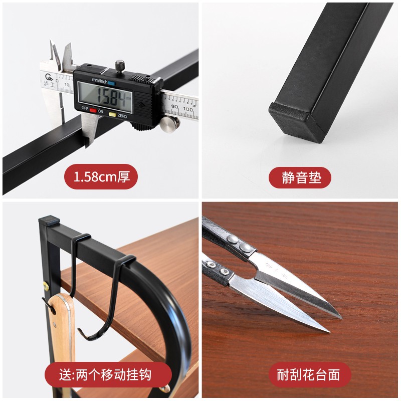调料置物架油盐酱醋收纳架台面厨房调味罐架子用品家用大全收纳层架 三维工匠高清大图