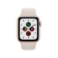 MKQ53CH/A Apple Watch SE 44毫米 GPS版 金色铝金属表壳星光色运动型表带