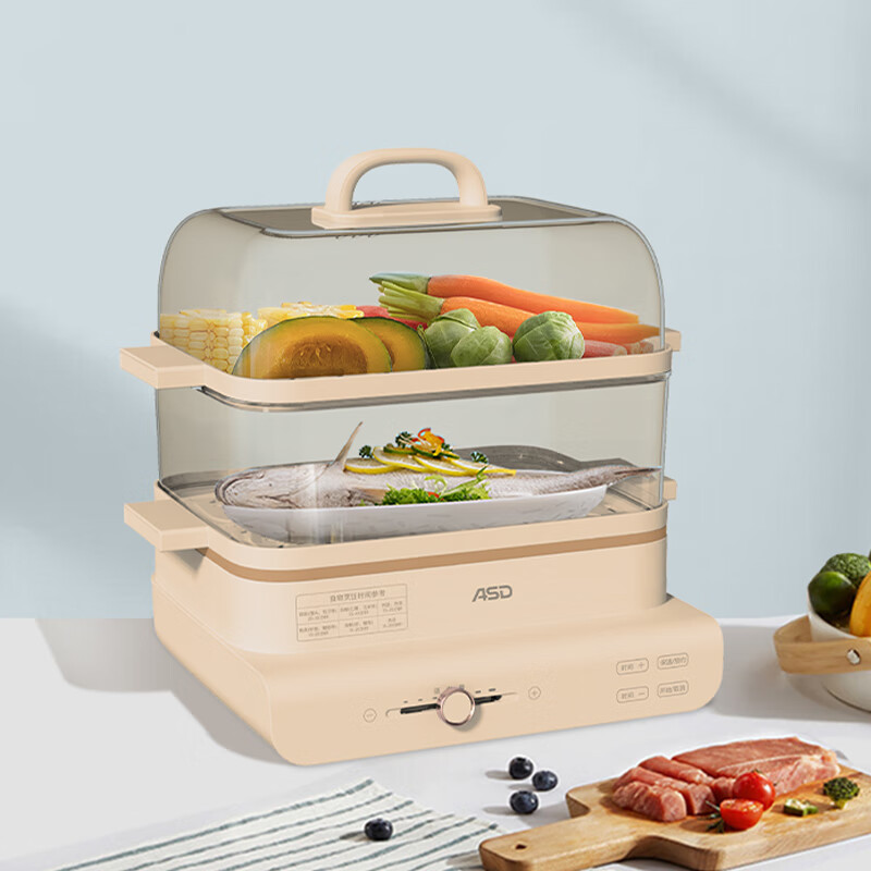 爱仕达电火锅AZ-F35J901 3.5L不锈钢内锅 1200W触摸控温智能烹饪大容量设计