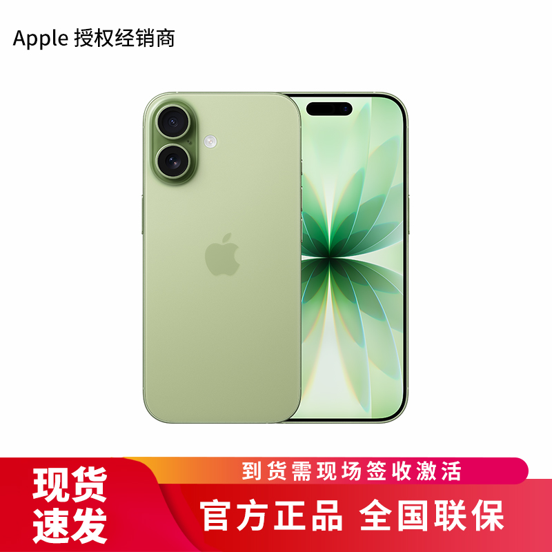 Apple iPhone 17 512G 鼠尾草绿色【需现场签收激活】5G全网通手机 全新正品国行