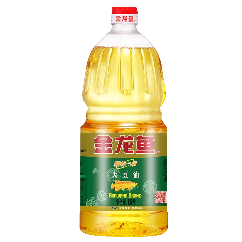 金龙鱼精炼一级大豆油1.8L 食用油高清大图