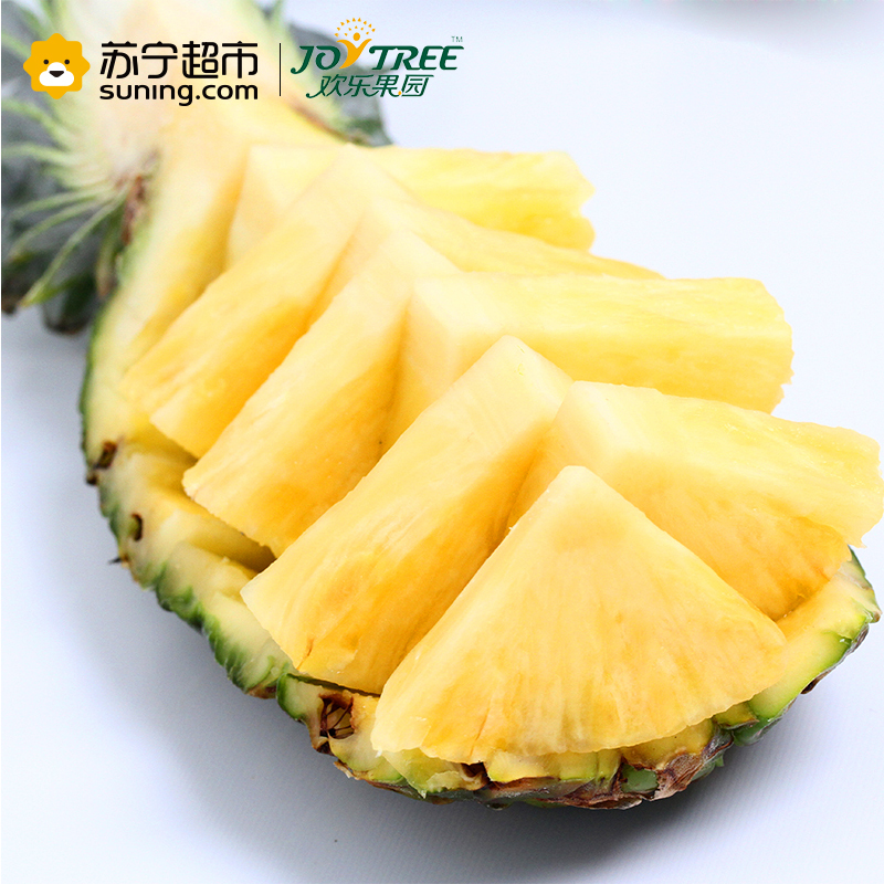 欢乐果园 菲律宾进口凤梨 2粒简装 1Kg以上/个 菠萝/凤梨 冷藏热带水果类