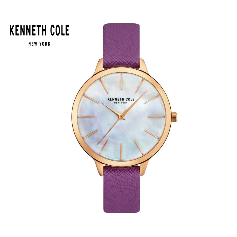 凯尼斯柯尔,Kenneth Cole欧美品牌女士石英表时尚简约贝母表盘KC皮带女表防水腕表KC15056002