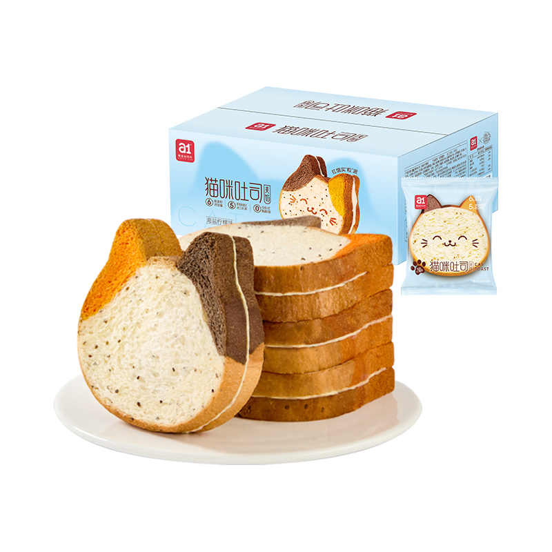 爱逸(A1) 猫咪吐司360g*1盒(海盐柠檬味)