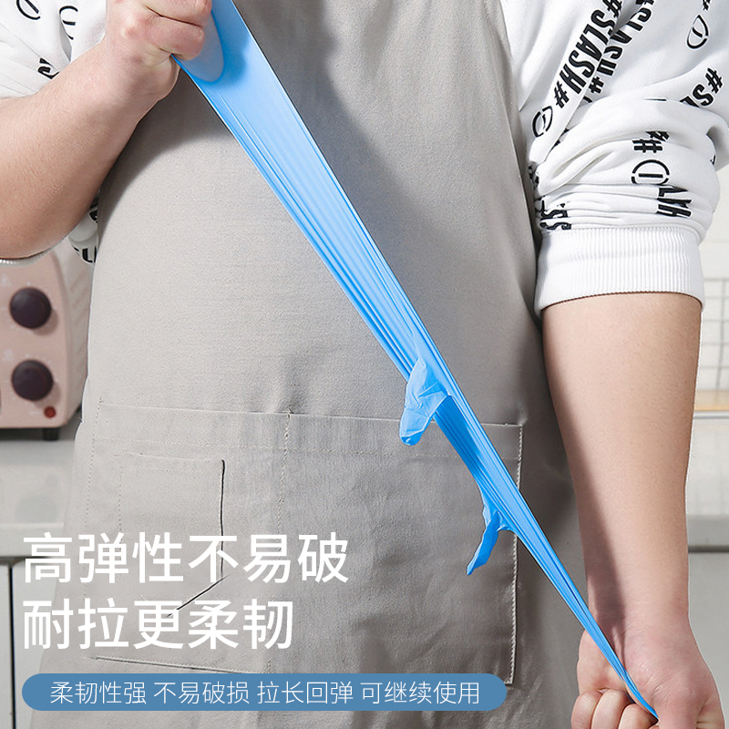 一倍加长一次性果冻白丁腈手套带盖50只装M码