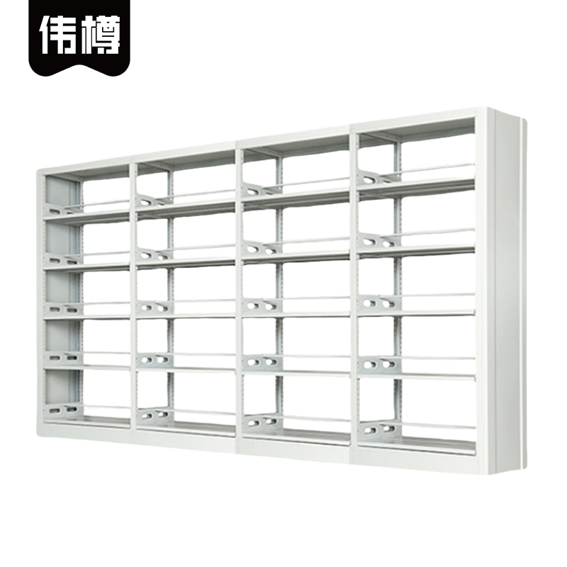 伟樽书架双面五层4列370*45*200cm个高清大图