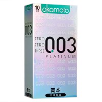 冈本003白金超薄避孕套37只 进口0.03男用超薄安全套套子情趣用品岡本官方旗舰正品