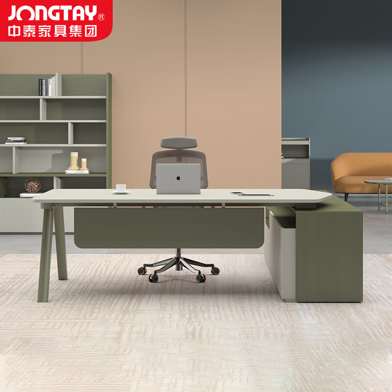 中泰(jongtay)领导办公桌办公室主管桌经理桌现代简约中班台办公家具2.4米 J-OKE-B24L