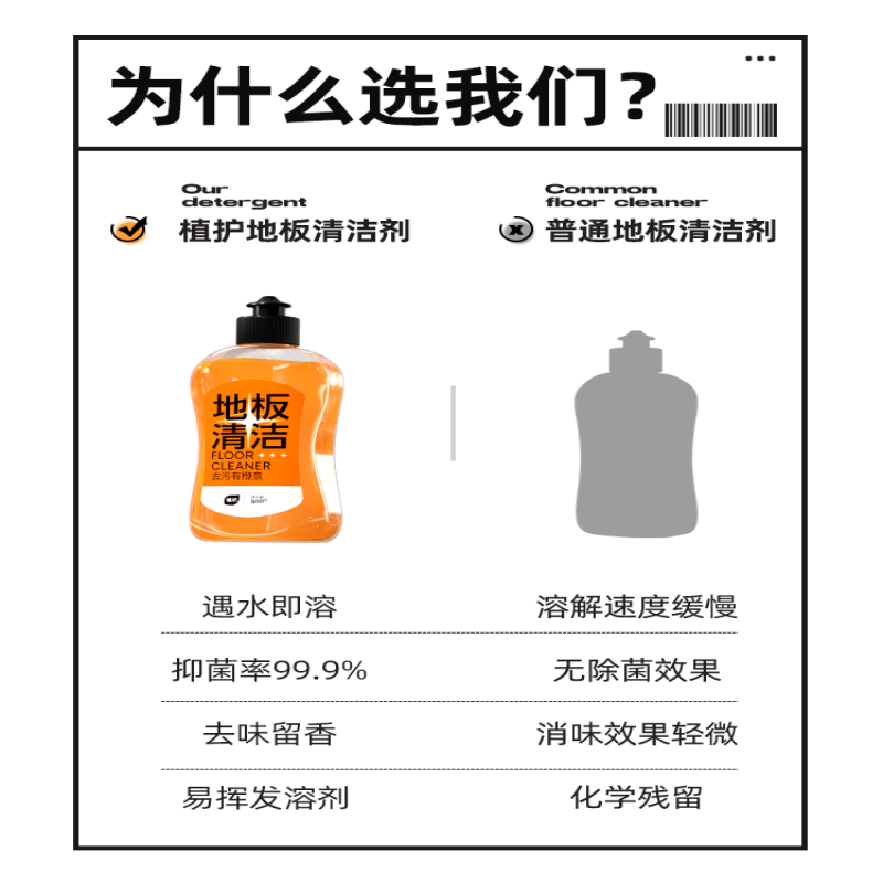 植护 家庭清洁地板清洁剂 500g /瓶高清大图