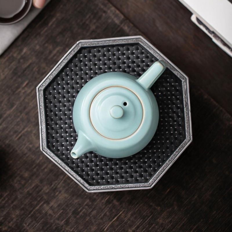 苏氏陶瓷(SUSHI CERAMICS)J0463汝窑井栏壶180ml (单位:盒)高清大图