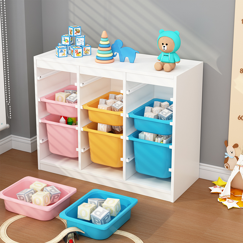 玩具收纳柜儿童收纳架宝宝玩具架子多层置物架归纳架收揽柜整理架