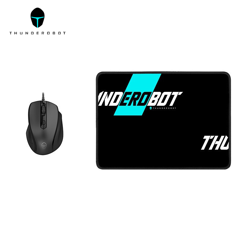 雷神(THUNDEROBOT) 有线鼠标套装 M50T 商务 办公 学习 游戏 鼠标套装高清大图