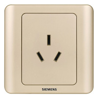 西门子(SIEMENS)开关插座16A三孔 空调插座远景金棕色