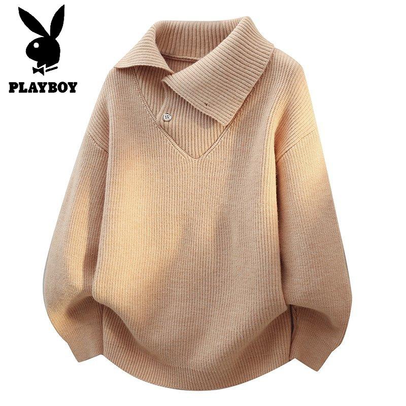 花花公子新款【新款】2025年秋冬款翻领针织毛衣男群文件11.30_189_565高清大图