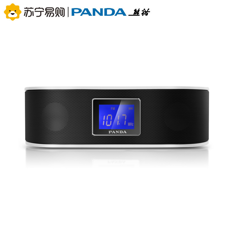 熊猫(PANDA) DS-140插卡桌面小音箱收音机便携式半导体可插U盘USB播放器 黑色