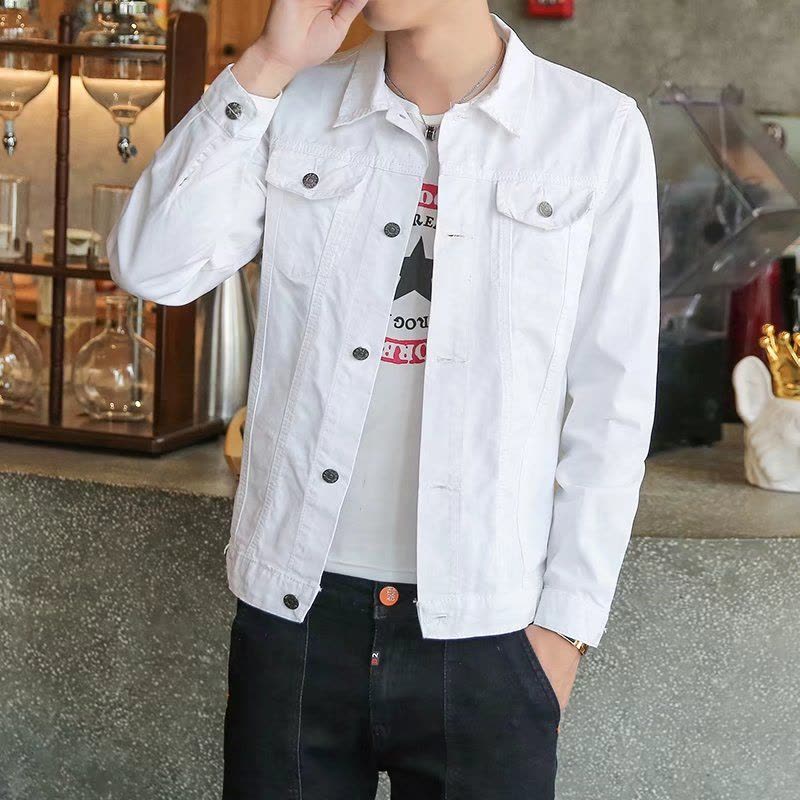 NEW LAKE刘德华同款牛仔外套青年韩版潮流帅气棒球服男潮牌上衣短款夹克男夹克图片