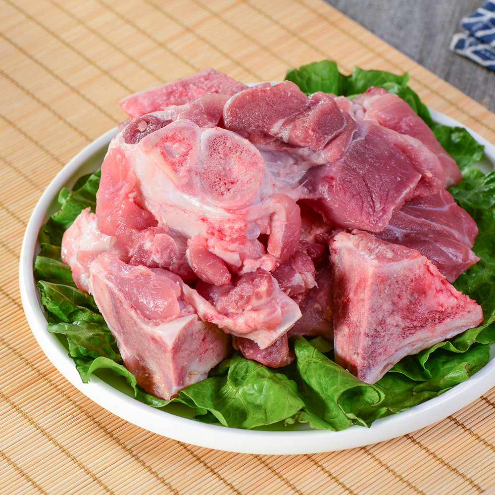 家乐福散装带肉棒骨猪肉肉质鲜嫩,质感很好,-苏宁易购