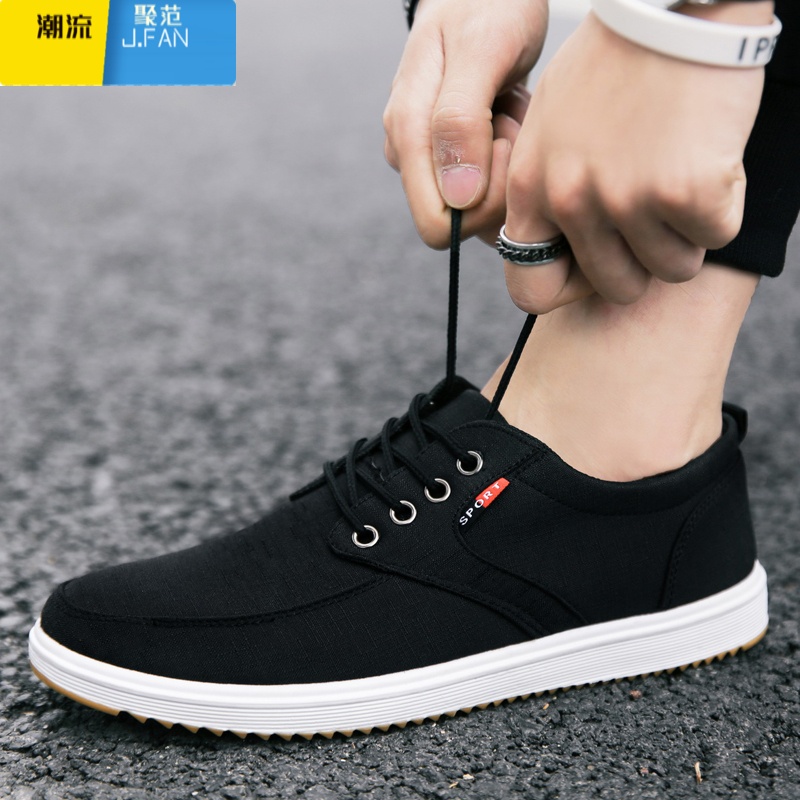 聚范透气老北京布鞋男2024春季运动男鞋休闲百搭板鞋跑步休闲潮男鞋子