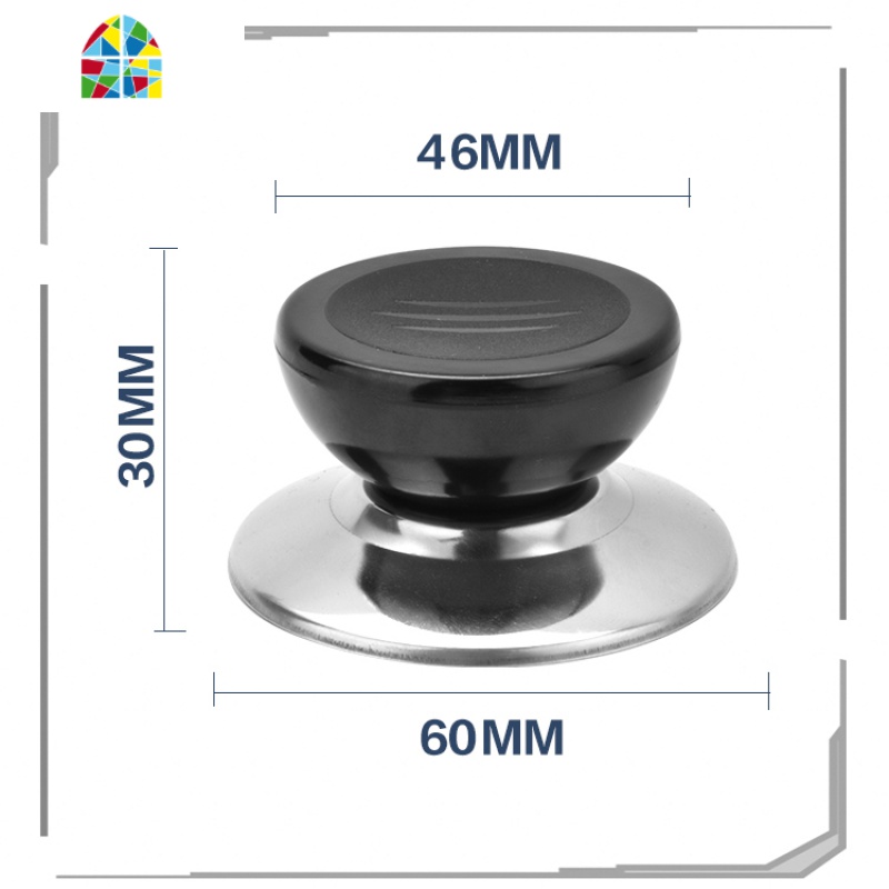 通用型锅盖把手锅盖顶帽锅盖头（大小孔锅盖） 不锈钢玻璃盖配件 FENGHOU 大磨砂圆（小孔通用）