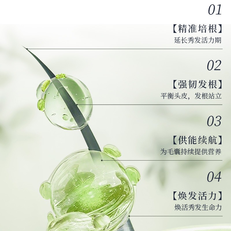 novayoung N1003草本防脱育发洗发露500ml 洗发露(计价单位:瓶)绿色高清大图