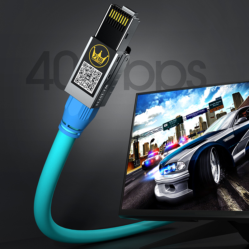 万级(WANJEED)六类免打水晶头工程级CAT6屏蔽水晶头8P8C免压RJ45电脑网线接头网络连接器 WJ-15261