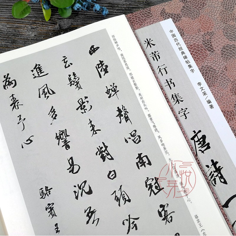 [醉染正版]中国历代经典碑帖集字:米芾行书集字 唐诗一百首 古诗词作品集临摹教程正版 行书毛笔书法字帖米芾蜀素帖苕溪诗卷高清大图
