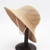 shanchao可水洗折叠帽子夏女士遮阳韩版太阳帽大檐沙滩凉帽盆针织帽女