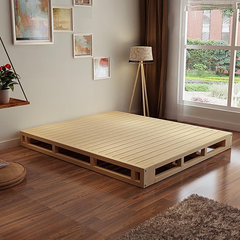 木板床床架子排骨架闪电客松木硬板床折叠床架15米18米硬板床垫简易床